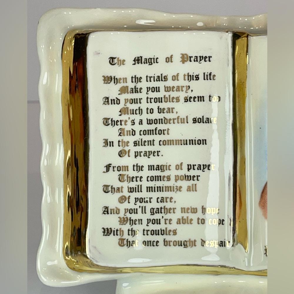 Vintage ceramic prayer book 1960s, The Magic of Prayer - Picture 2 of 14